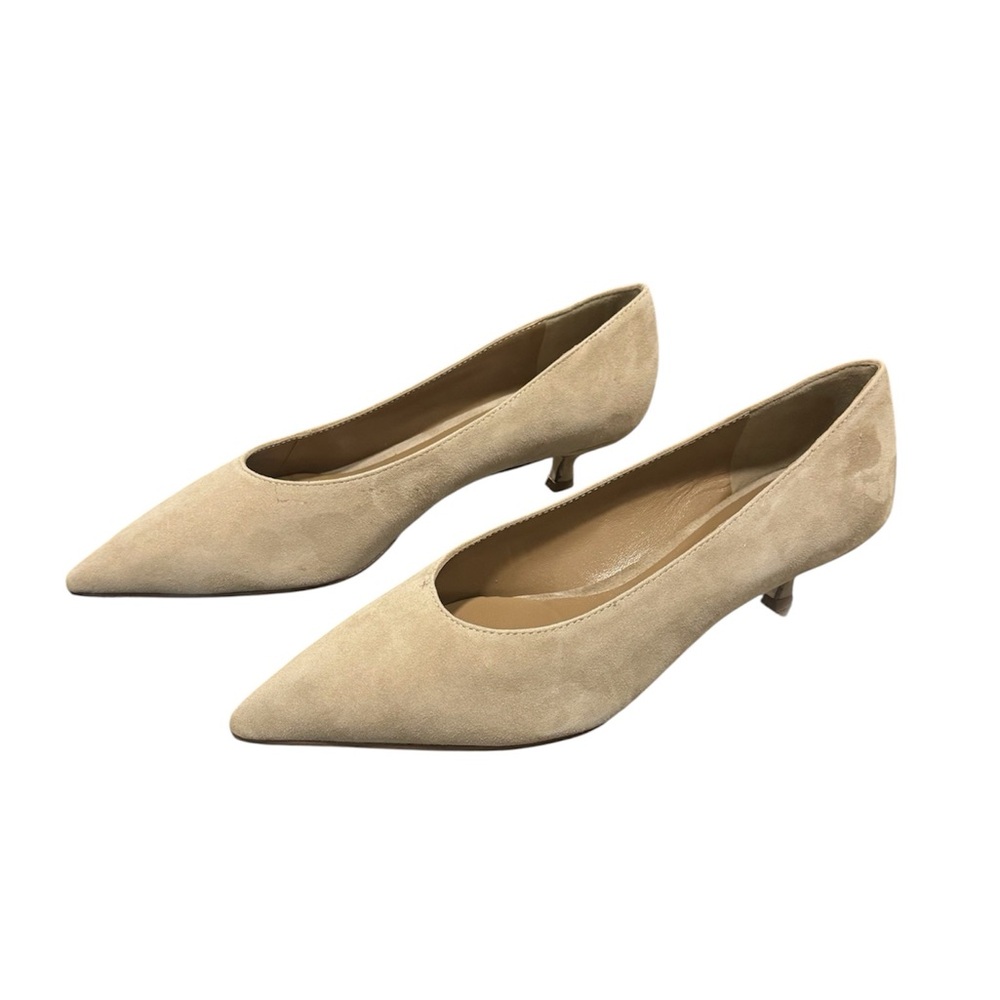 Kate Spade New York Dale Kitten Heels Cashmire Size 6.5 NEW With Minor Scuffs